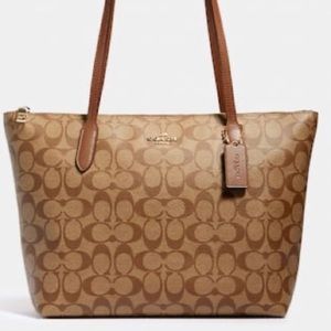Authentic Coach signature Tote